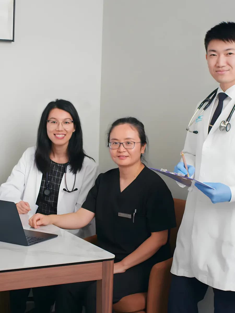 Clinic interior · elegant minimal
